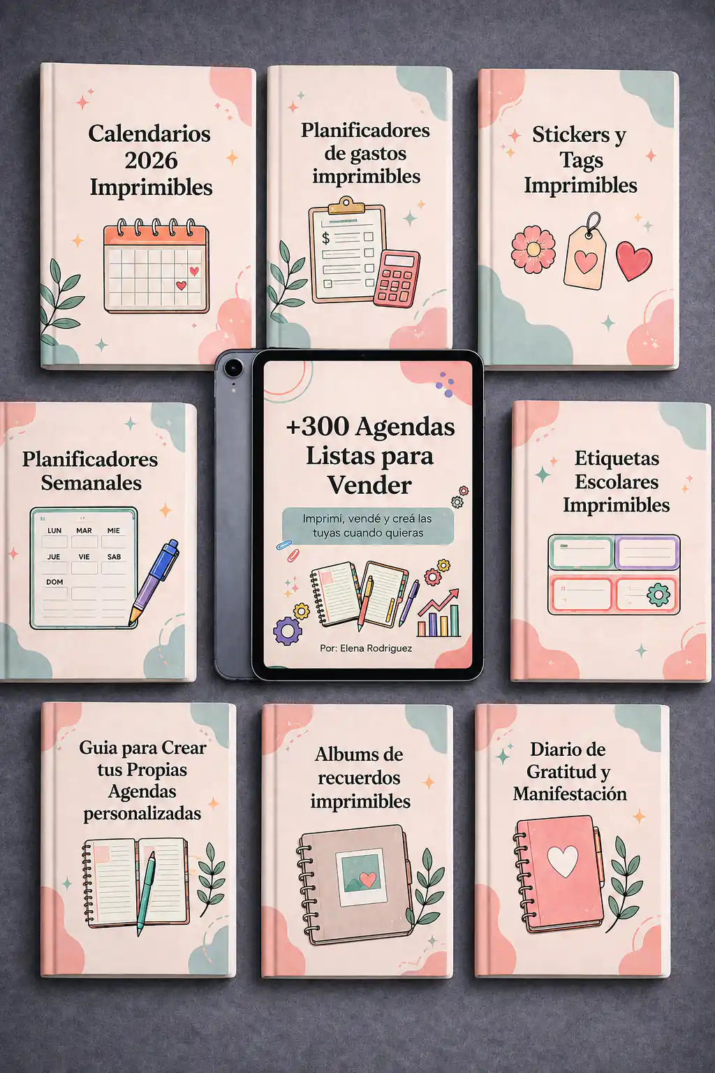 4x1 Pack de Agendas + 7 Bonos de Regalo