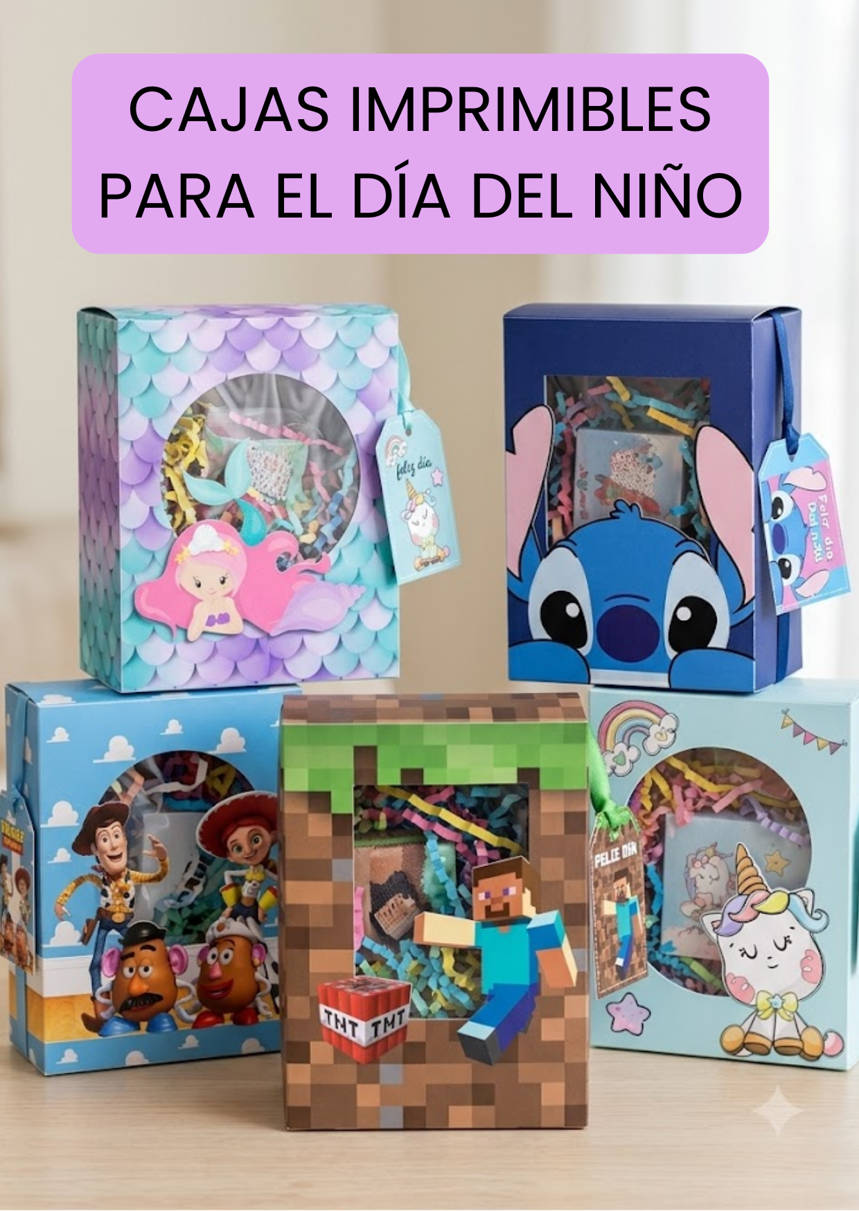 +20 CAJAS IMPRIMIBLES PARA EL DÍA DEL NIÑO